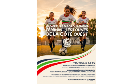 Football Féminin, Les Louves de la Côte Ouest !